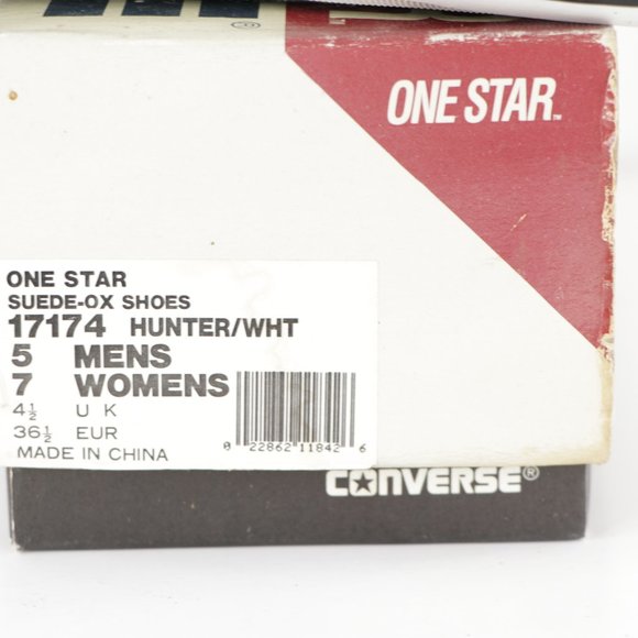 New Vintage 90s Converse One Star Suede Ox Shoes - Picture 8 of 8